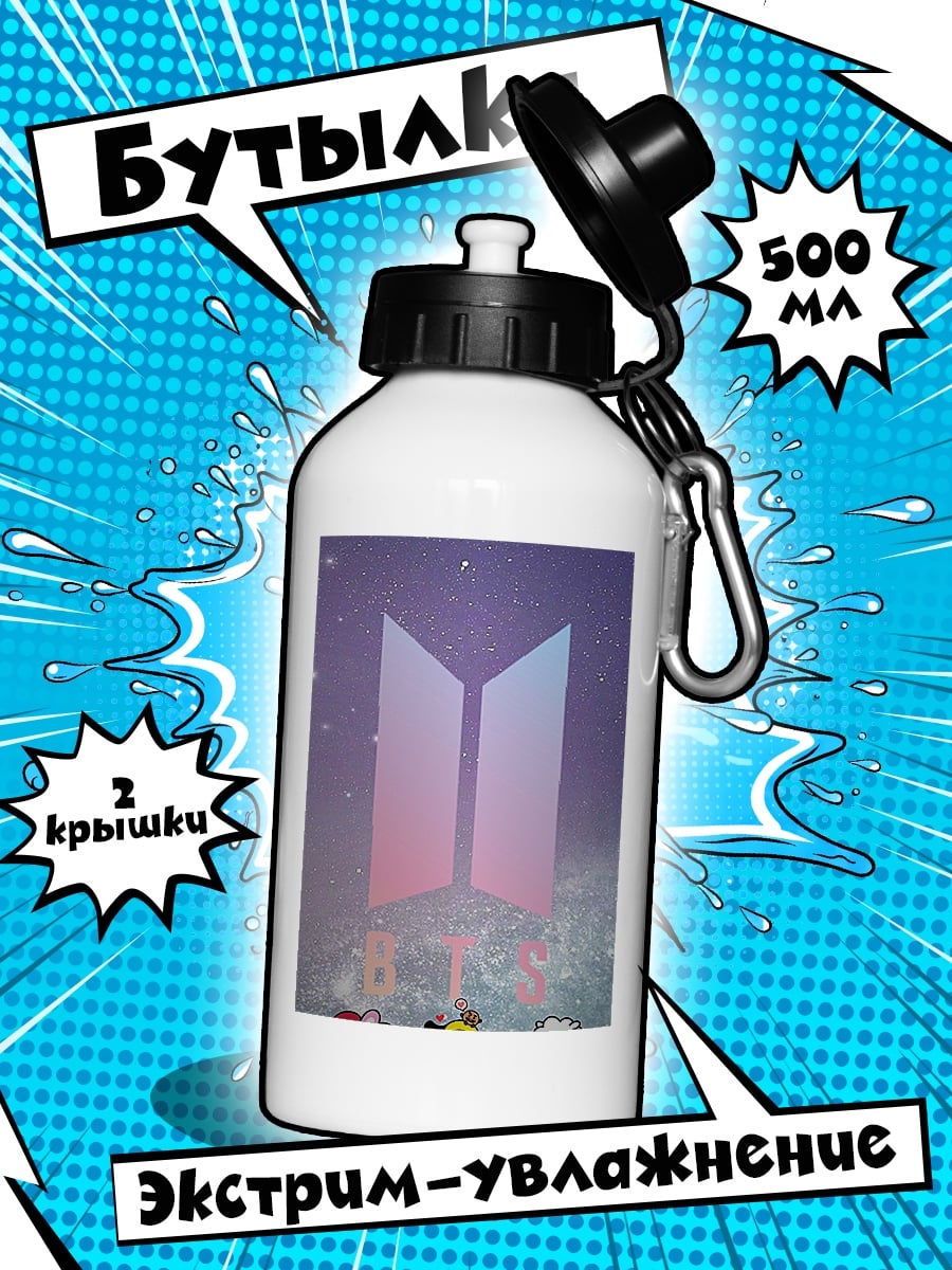 Бутылка BT21 милые персонажи