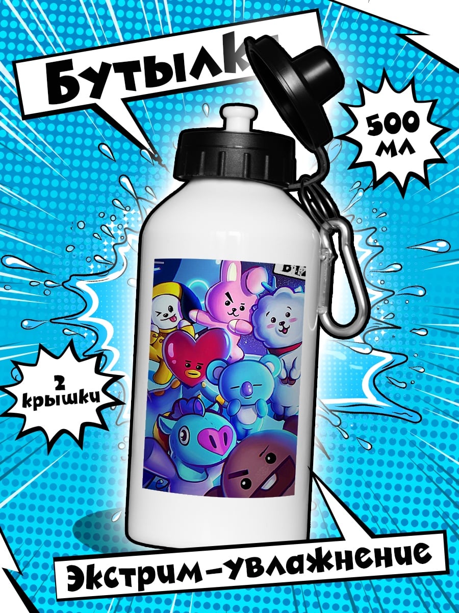 Бутылка BT21 персонажи
