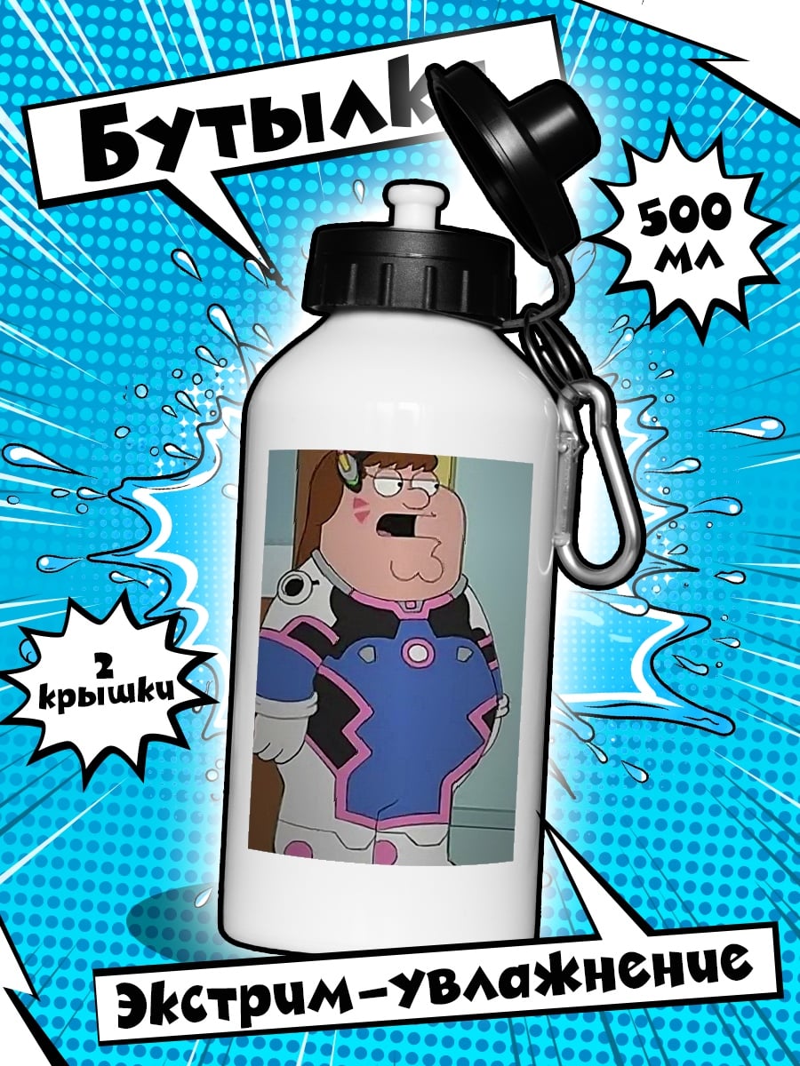 Бутылка Крис Гриффин в костюме D.Va