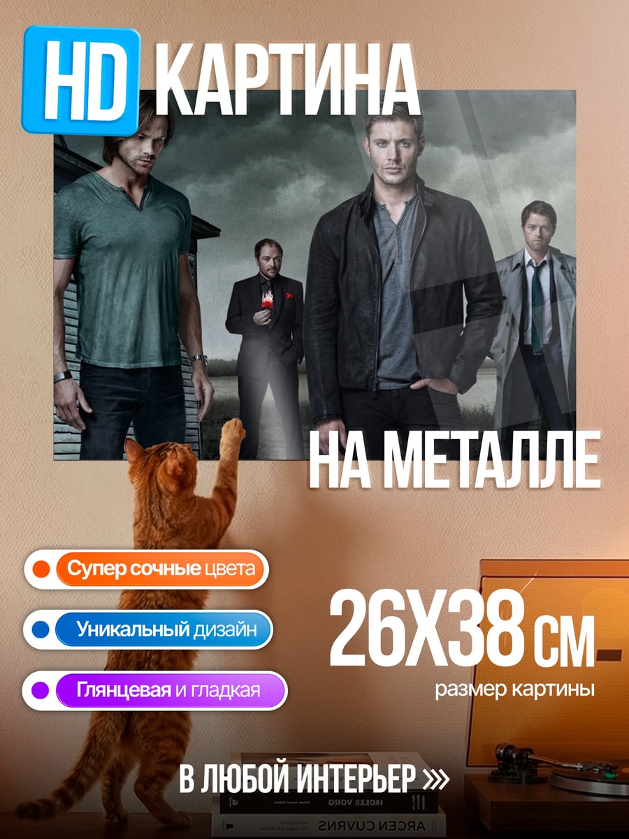 Картина на металле Братья Винчестеры