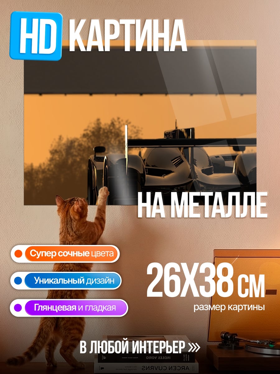 Картина на металле Скорость рассвета