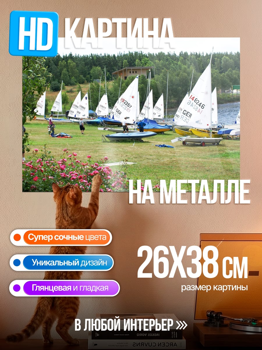 Картина на металле Парусный спорт