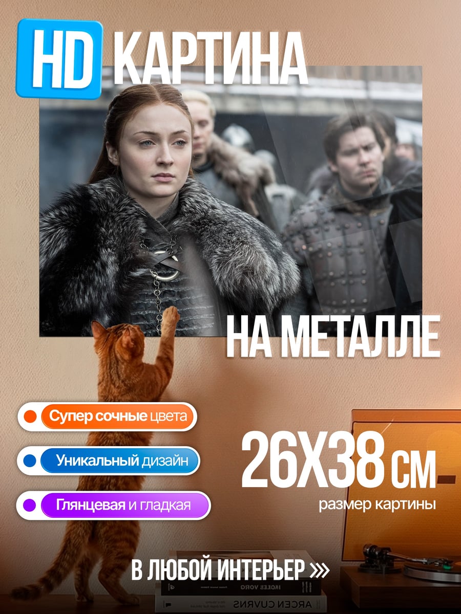 Картина на металле Санса Старк
