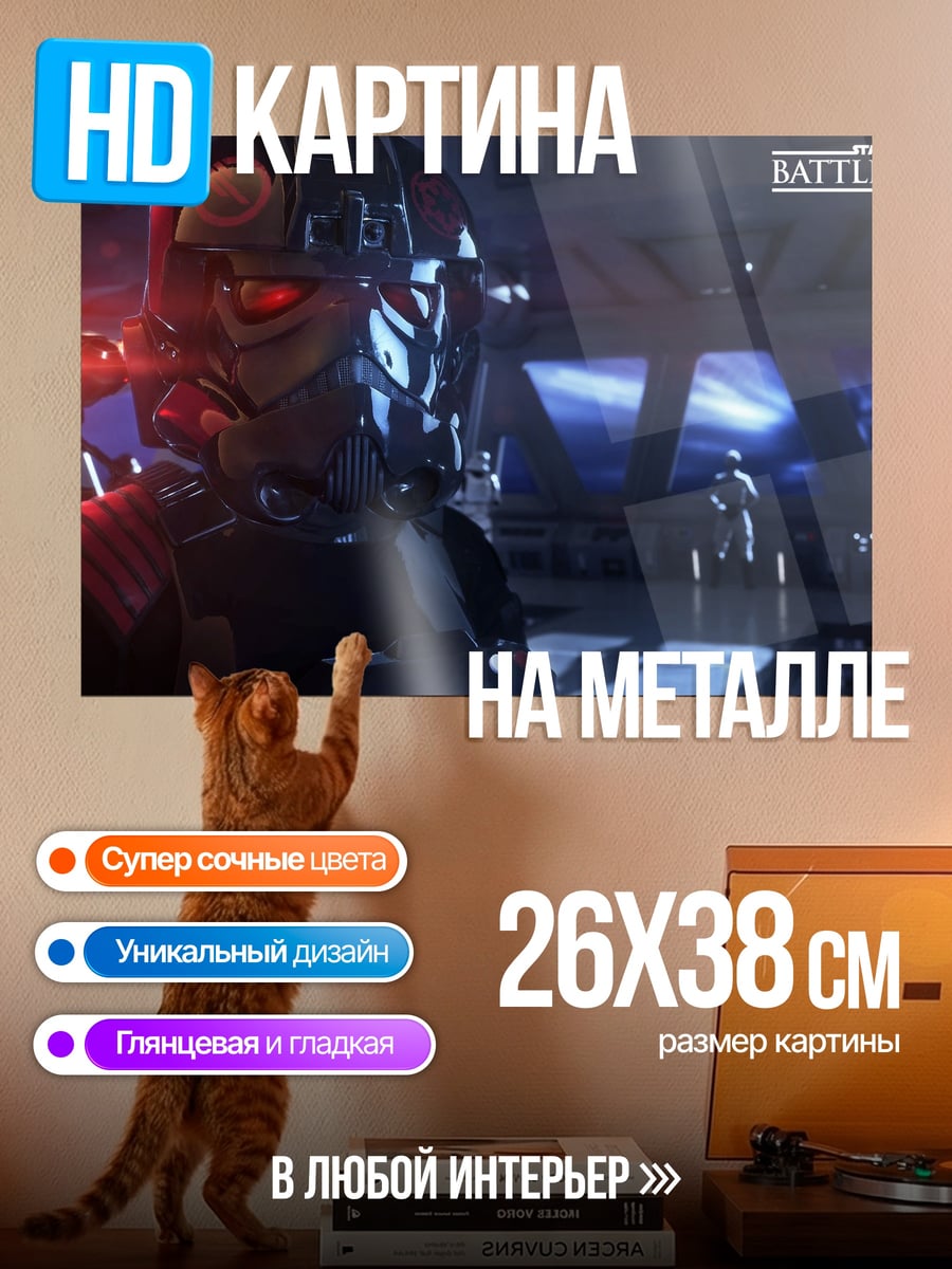Картина на металле Штурмовик