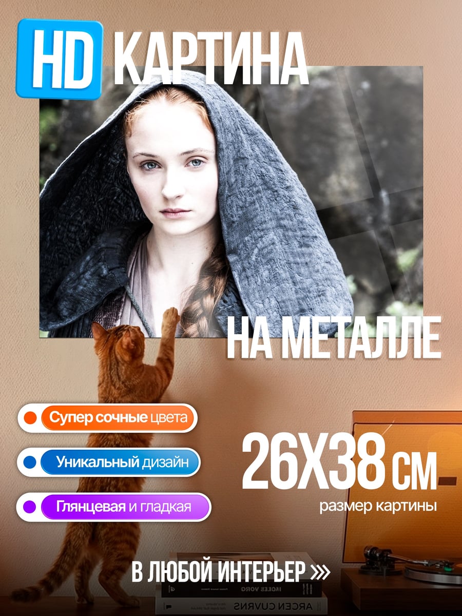 Картина на металле Санса Старк