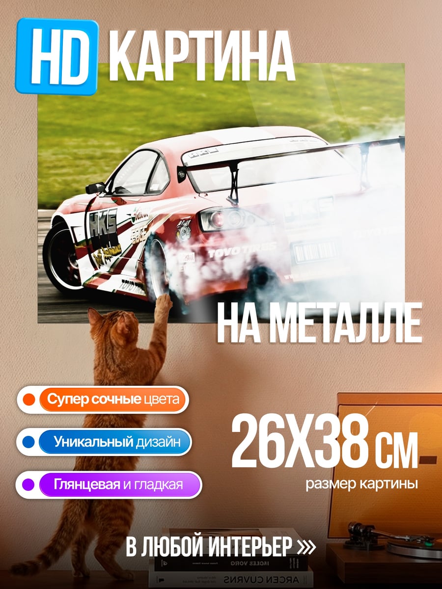 Картина на металле Дрифт