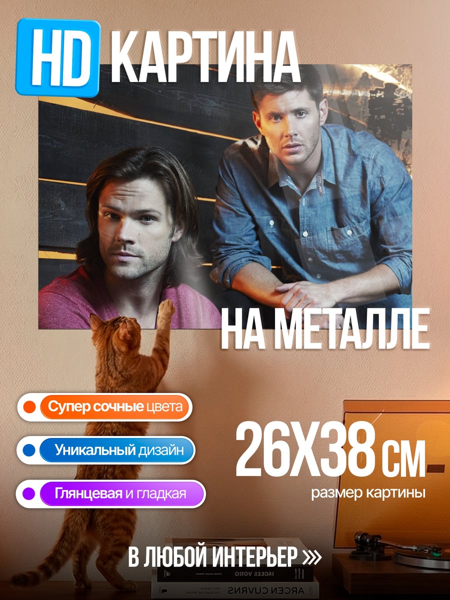 Картина на металле Братья Винчестер