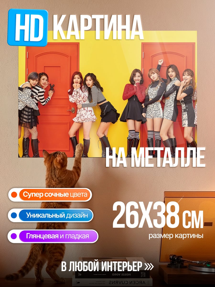 Картина на металле Девушки K-pop