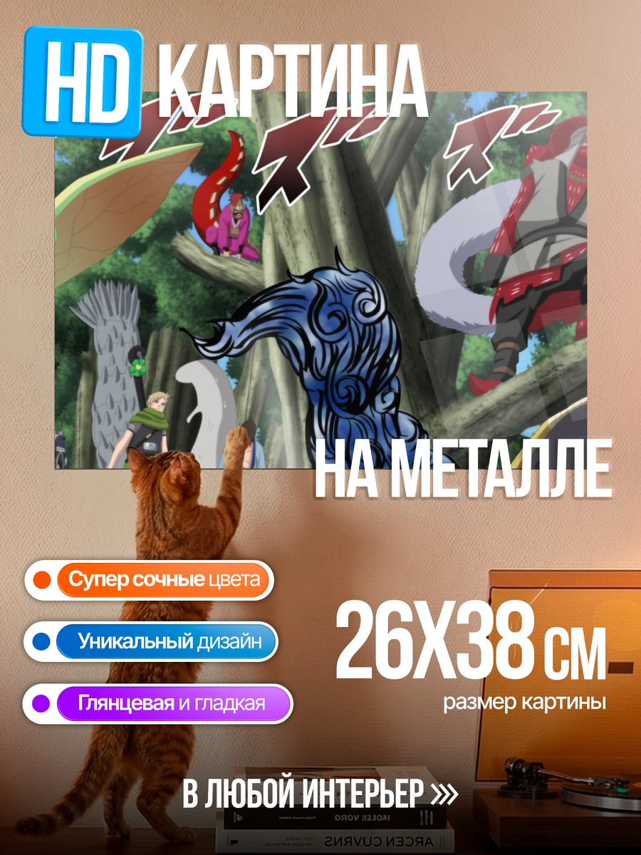 Картина на металле Наруто персонажи