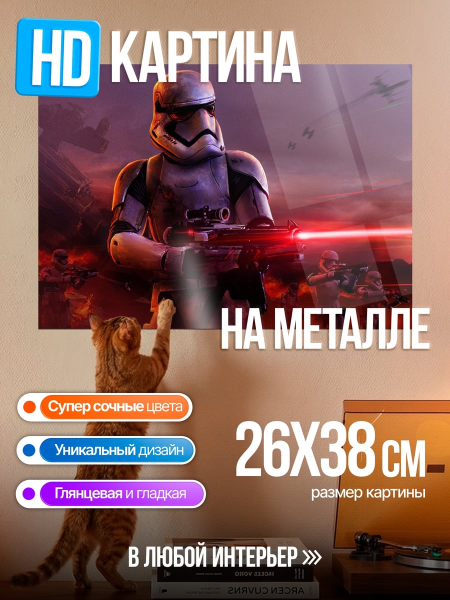 Картина на металле Штурмовик Империи