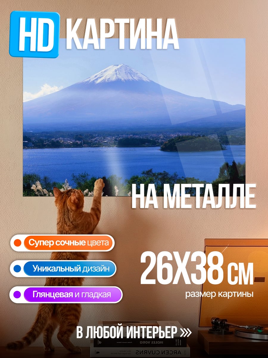 Картина на металле Гора Фудзи