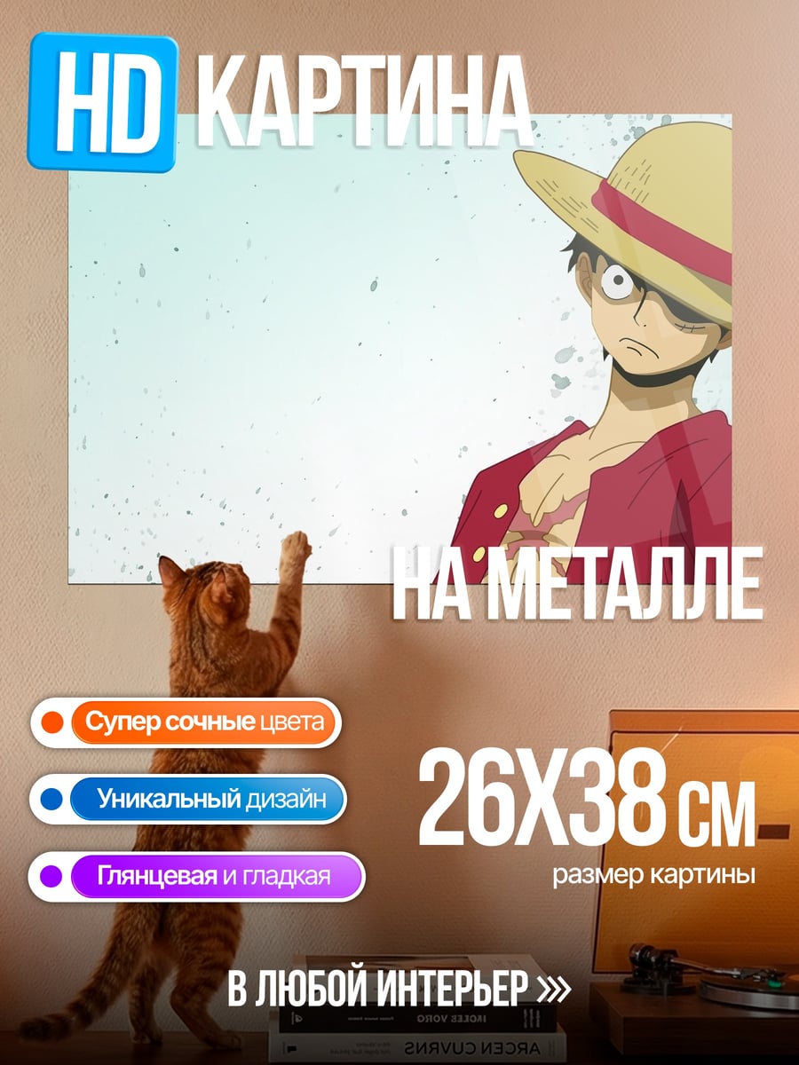 Картина на металле Манки Д. Луффи