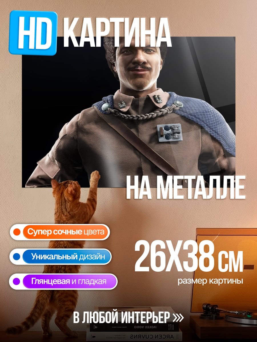 Картина на металле Лэндо Калриссиан