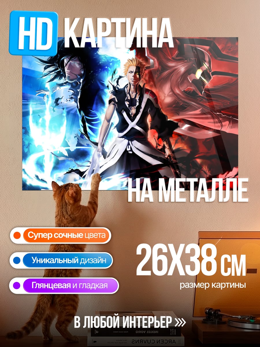 Картина на металле Персонажи Блич