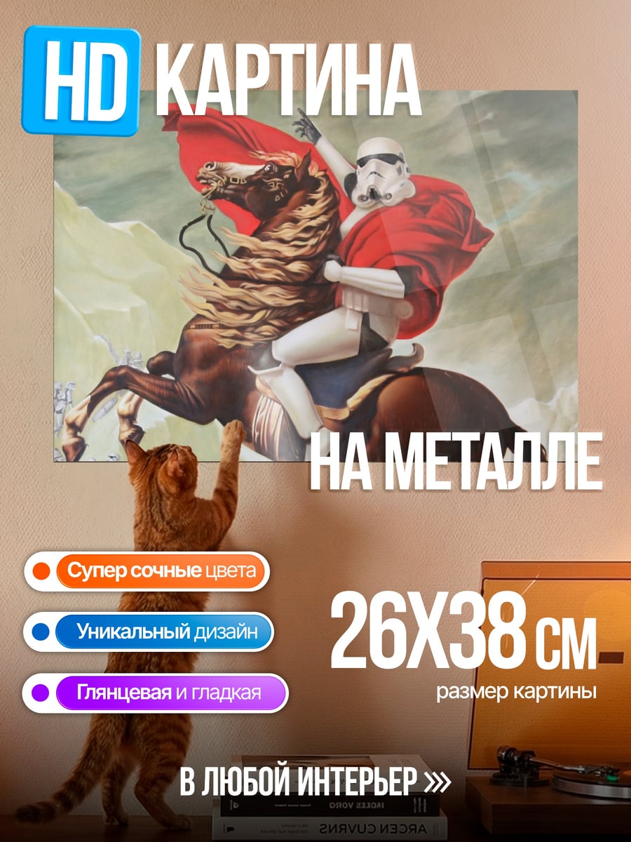 Картина на металле Штурмовик Наполеон