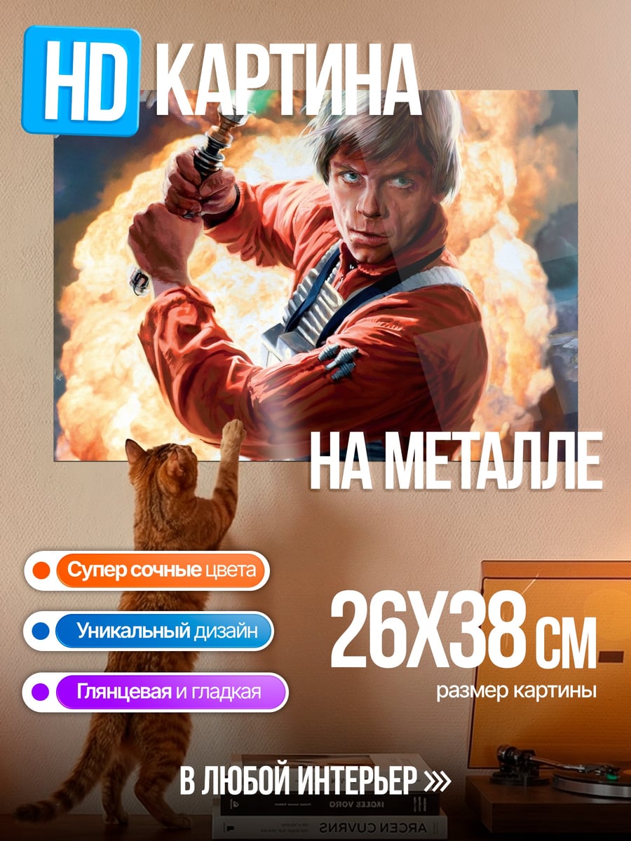Картина на металле Люк Скайуокер