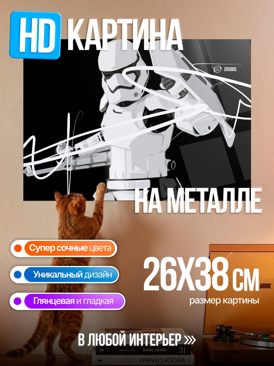 Картина на металле Штурмовик Звездные Войны