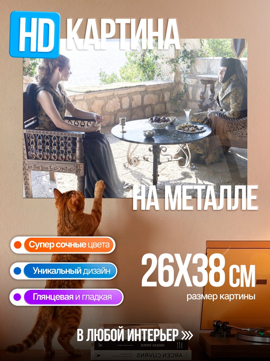 Картина на металле Две женщины