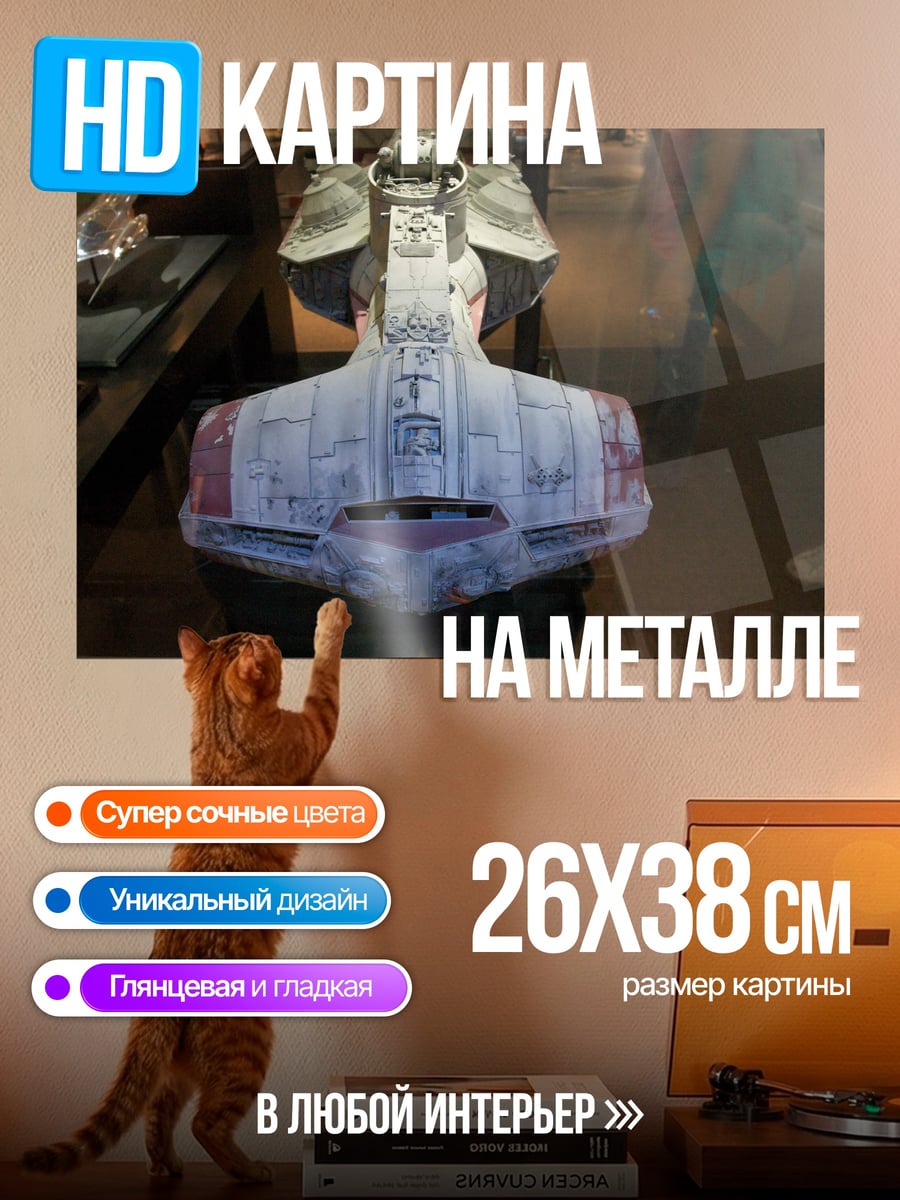 Картина на металле космический корабль