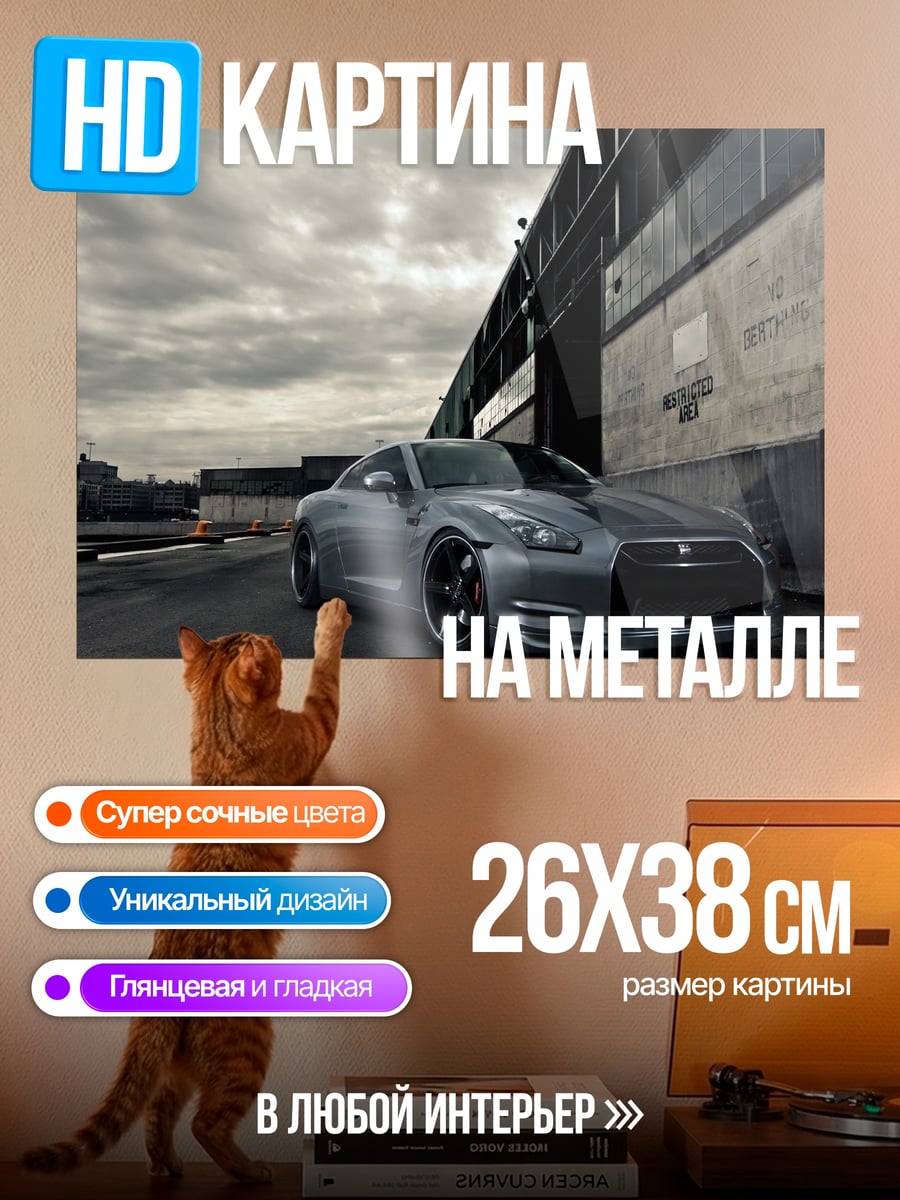 Картина на металле спортивное купе