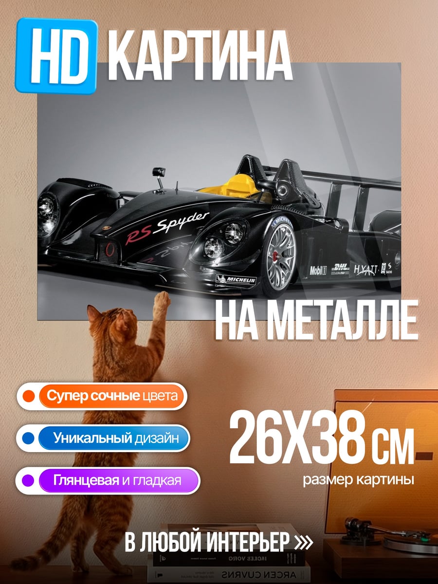Картина на металле Гоночный болид