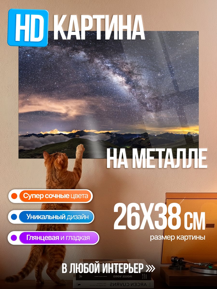 Картина на металле Млечный путь