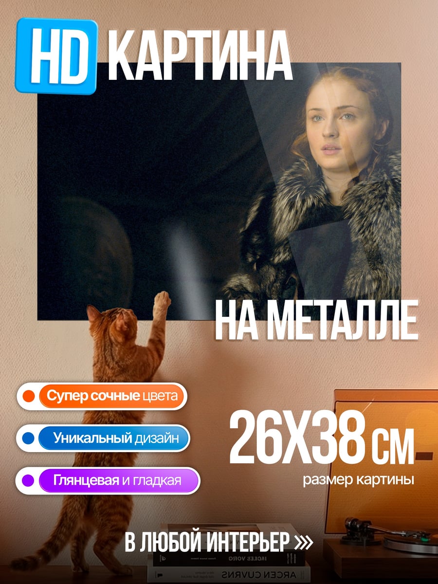Картина на металле Санса Старк