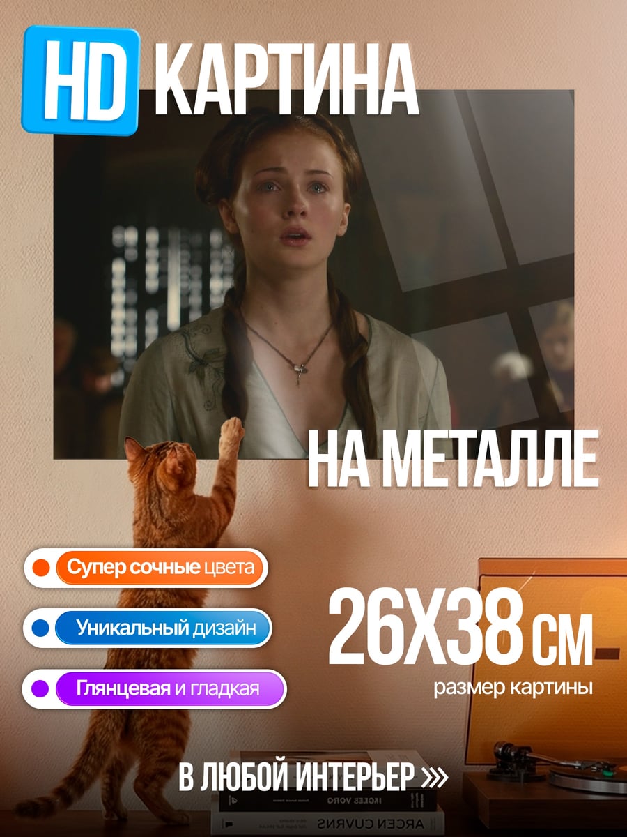 Картина на металле Санса Старк