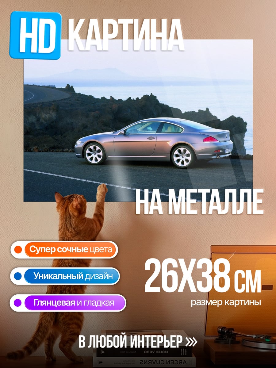 Картина на металле Купе на дороге