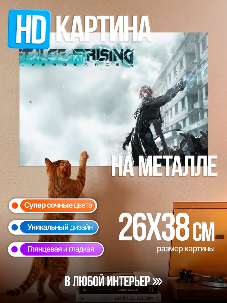 Картина на металле Metal Gear Rising
