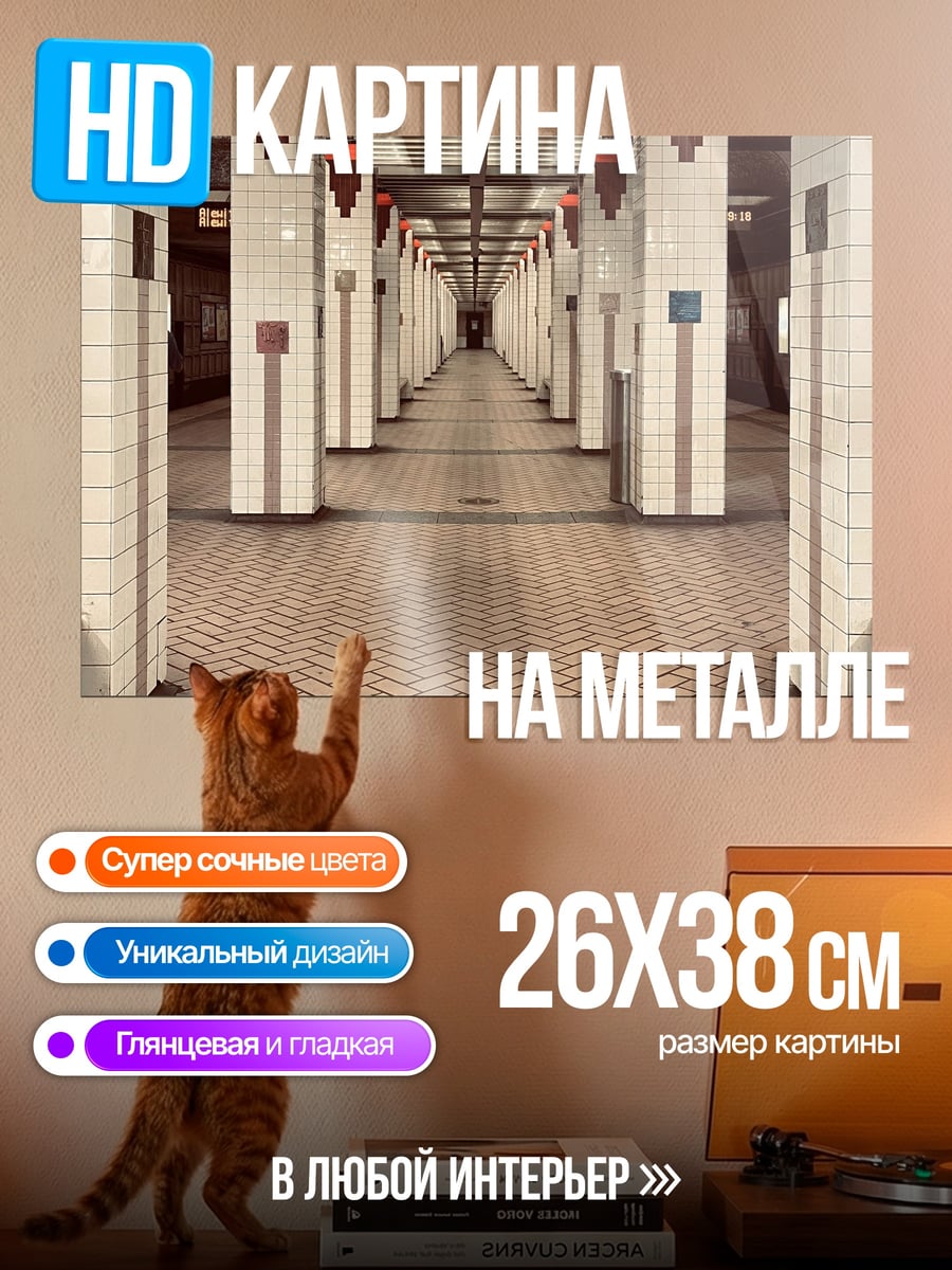 Картина на металле Метрополитен колоннада