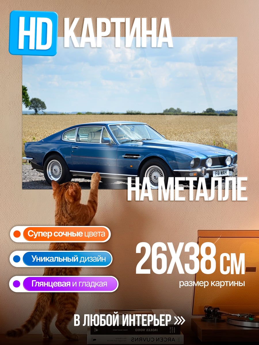 Картина на металле Aston Martin