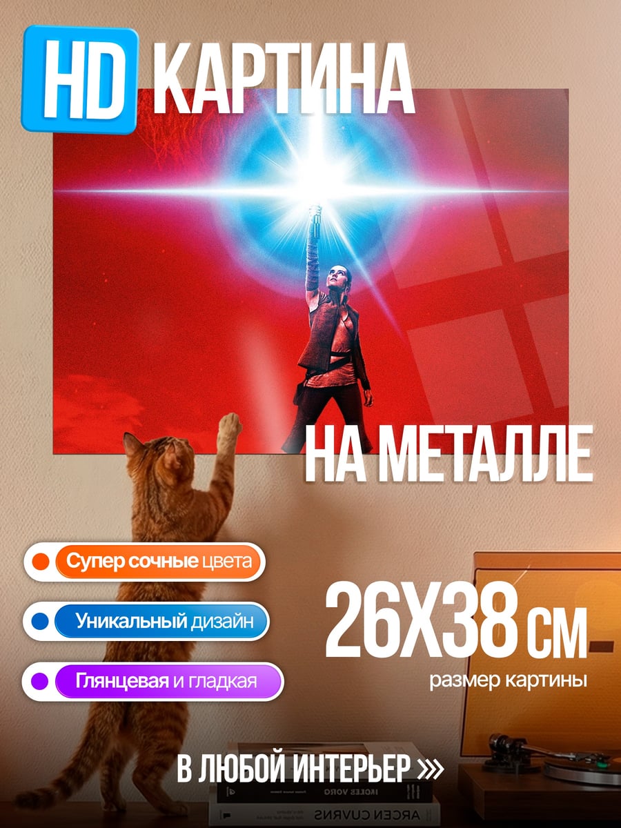 Картина на металле Девушка с мечом