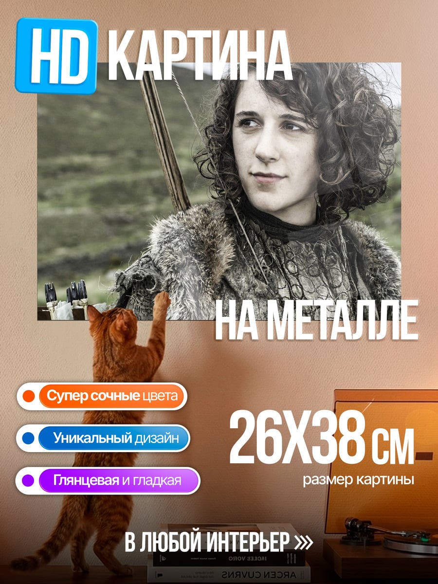 Картина на металле Арчер в лесу
