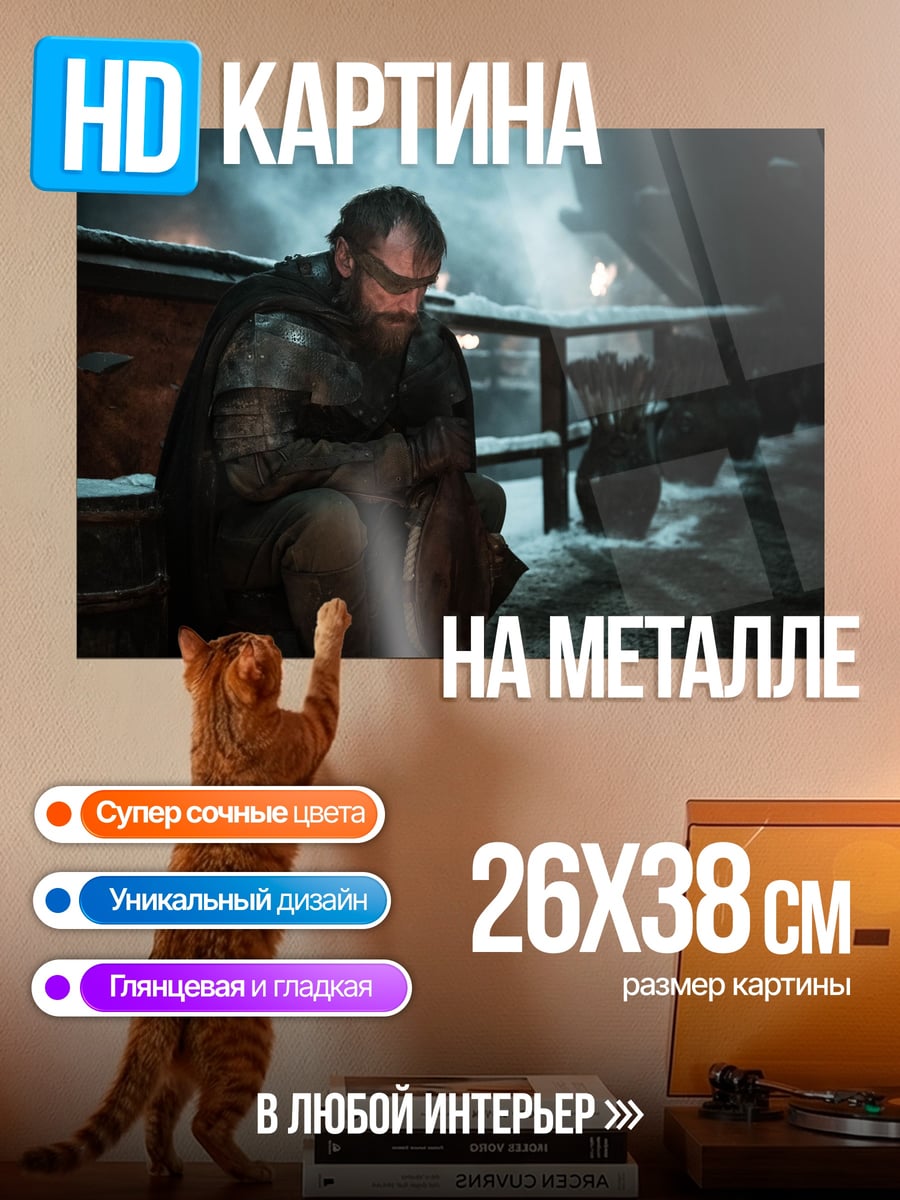 Картина на металле Уставший воин