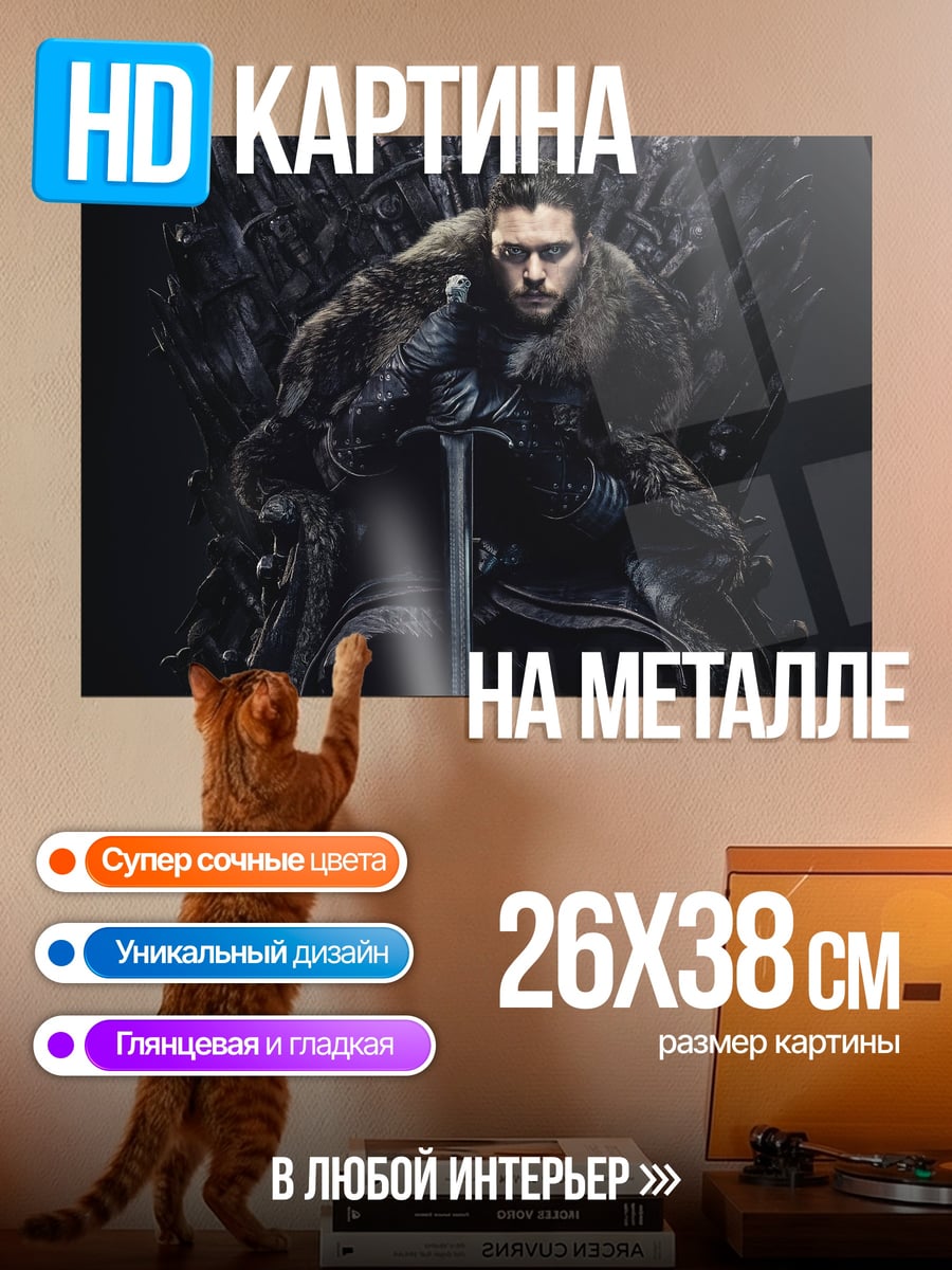 Картина на металле король Севера