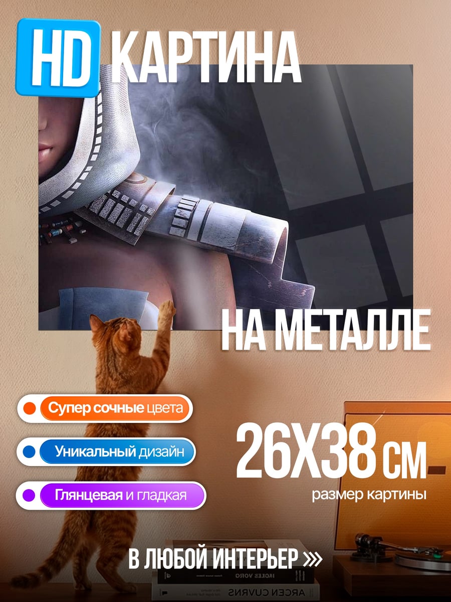 Картина на металле воин пустыни