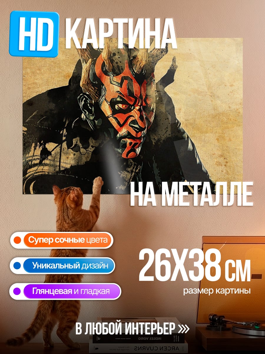 Картина на металле Дарт Мол