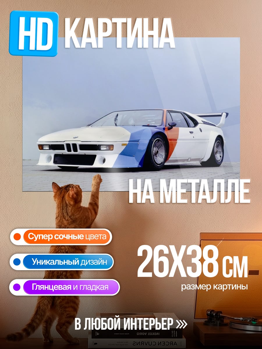 Картина на металле BMW M1 Procar
