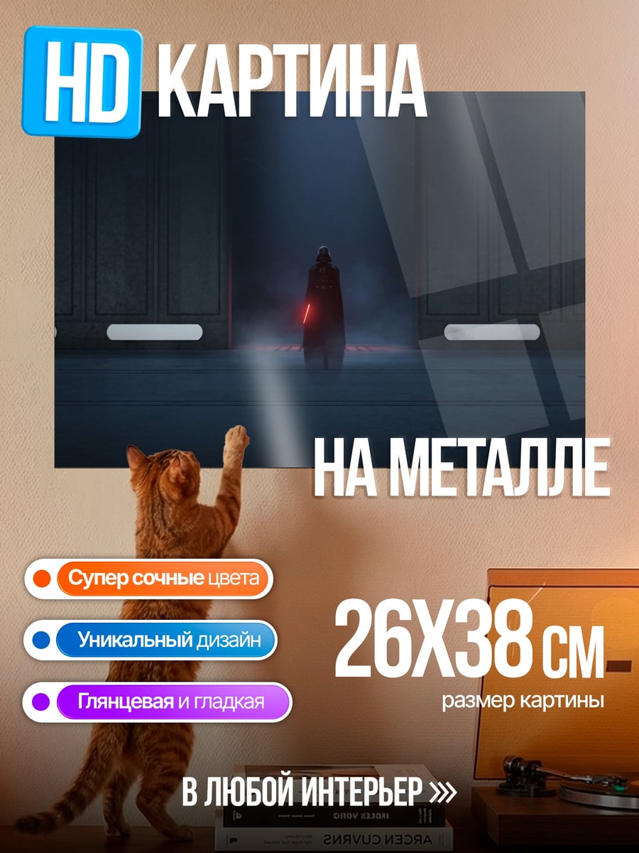 Картина на металле Темный лорд