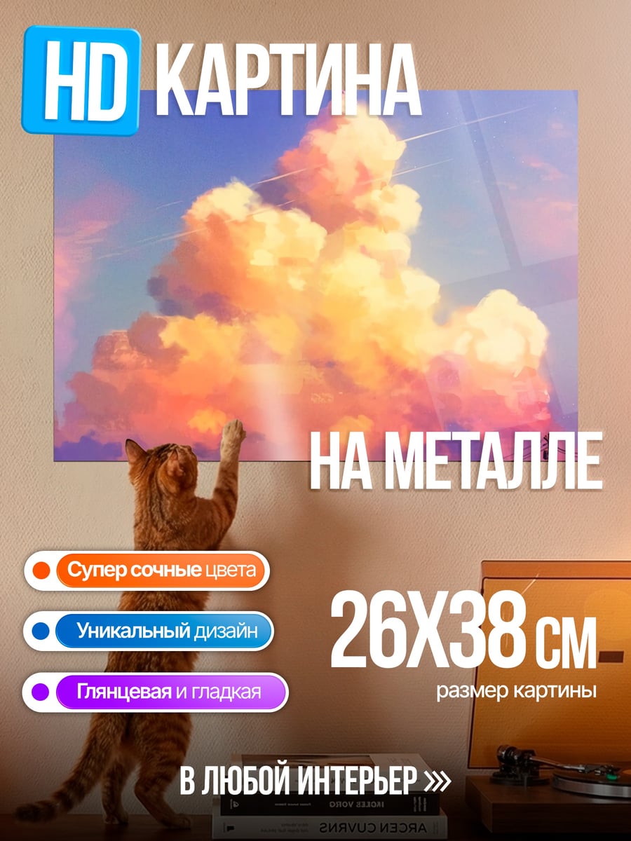 Картина на металле Пара у ракеты