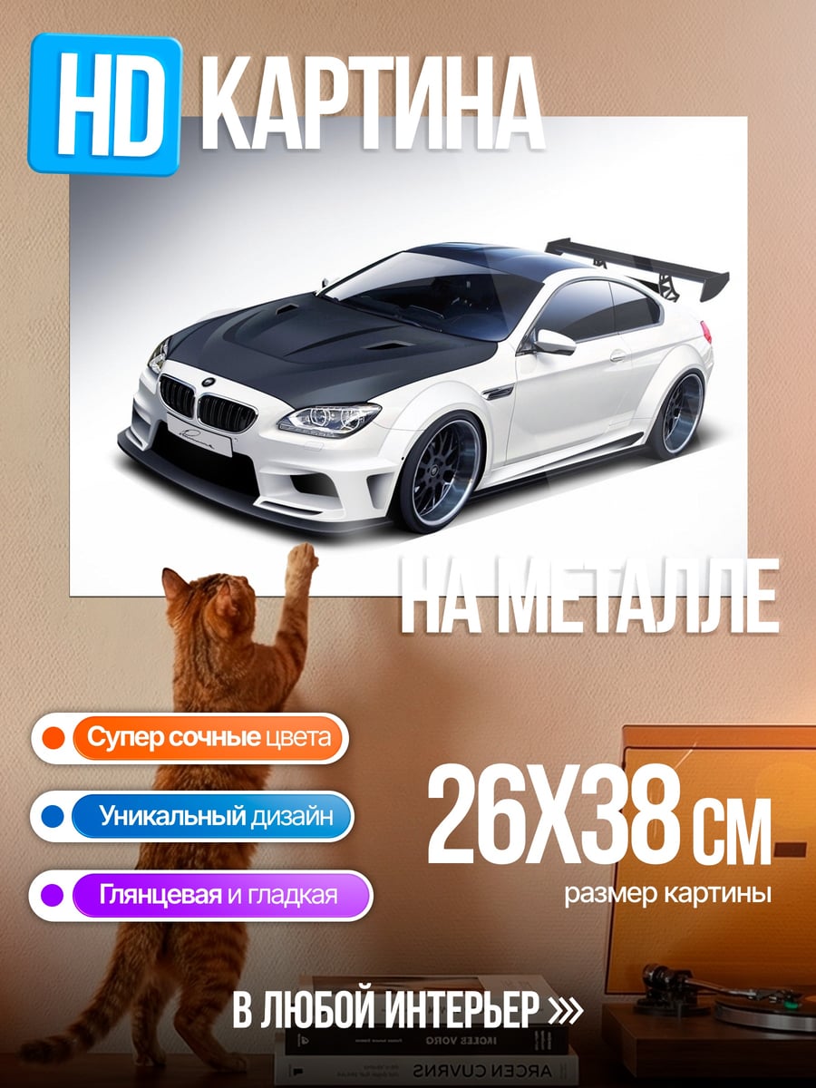Картина на металле Тюнингованный BMW