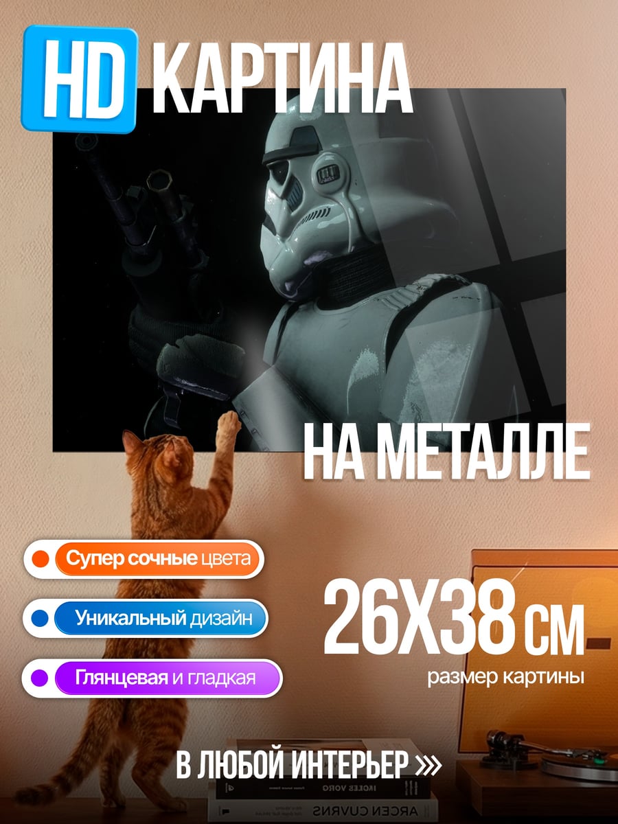 Картина на металле Штурмовик
