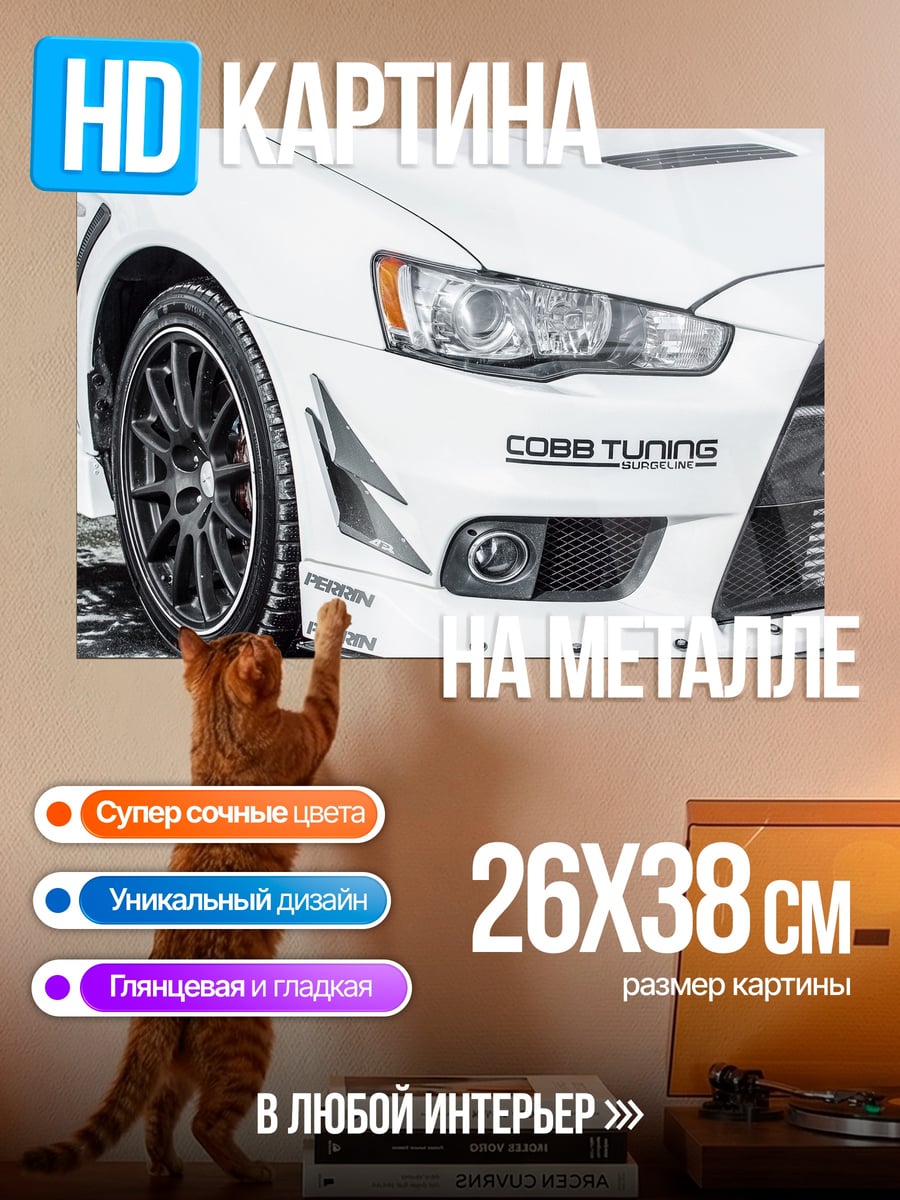 Картина на металле Тюнинг авто Cobb