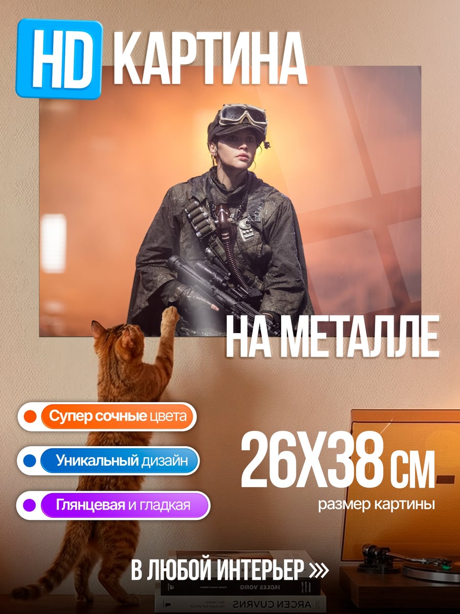Картина на металле солдат будущего
