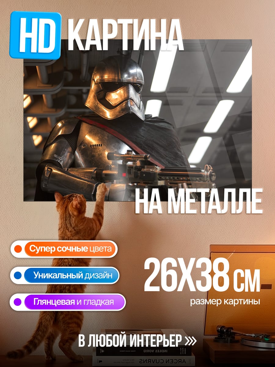 Картина на металле капитан Фазма