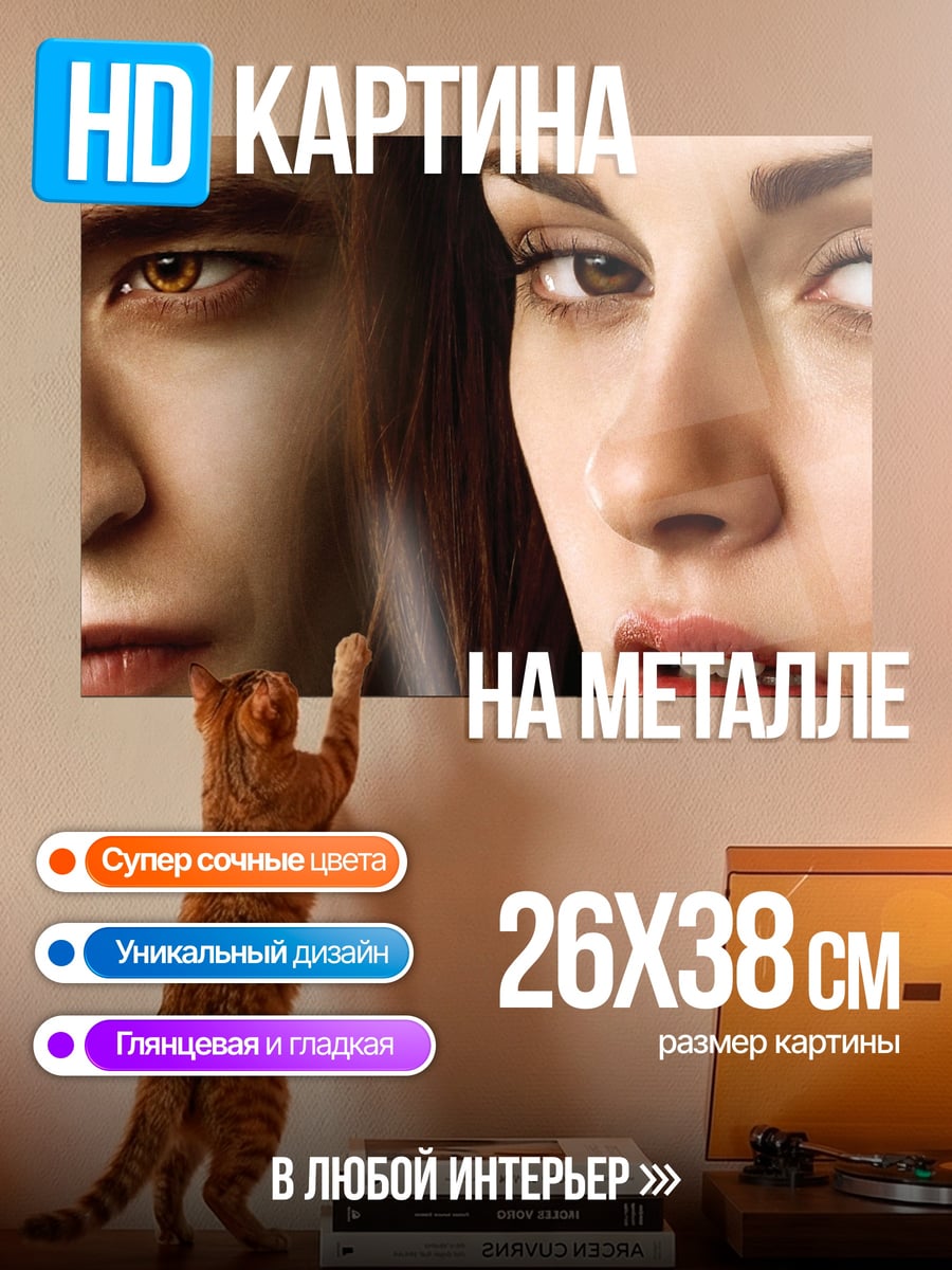 Картина на металле Пара вампиров