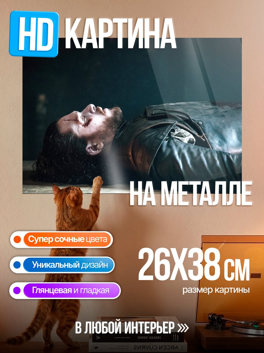 Картина на металле Мертвый герой