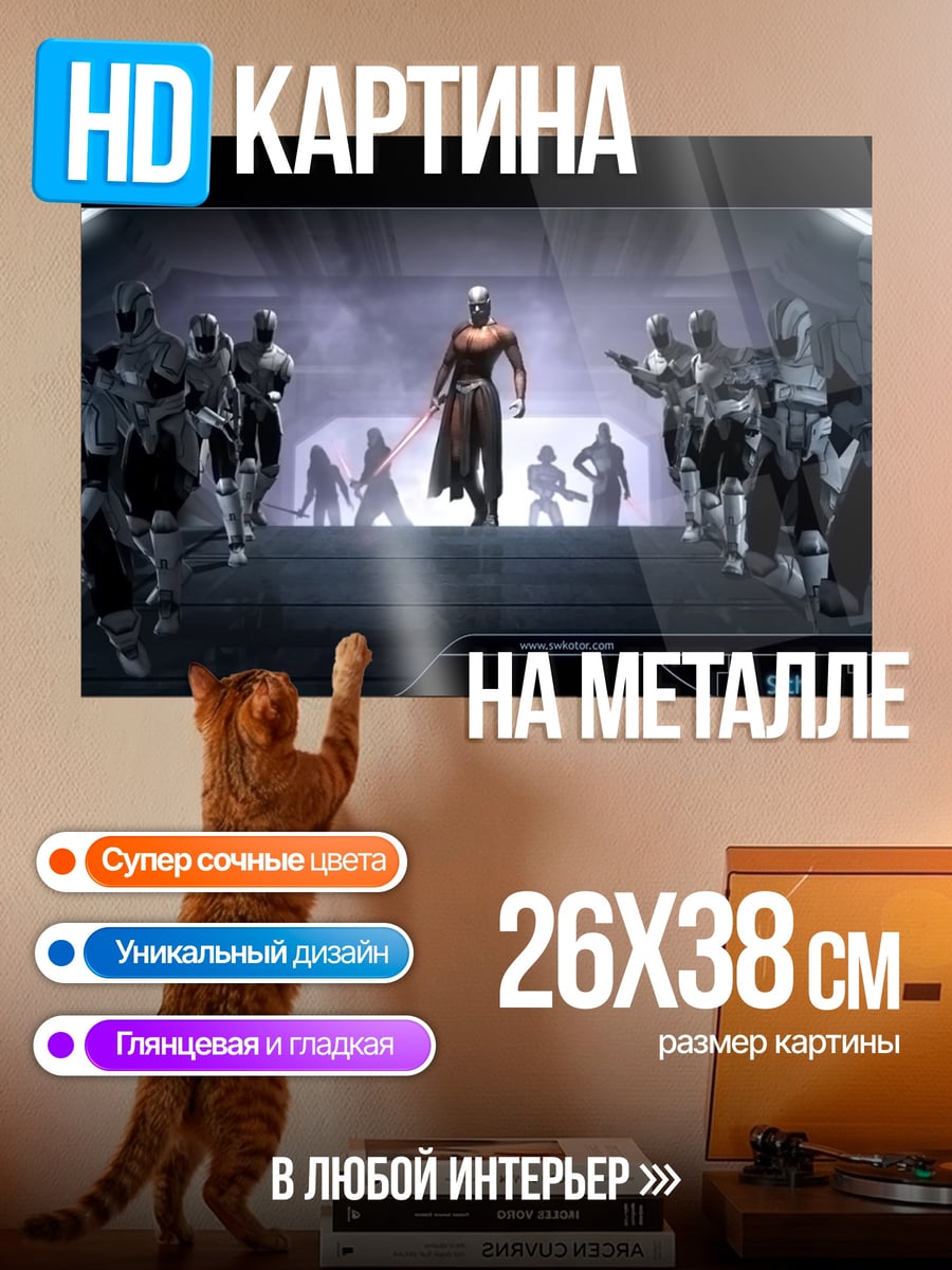 Картина на металле Космический командир