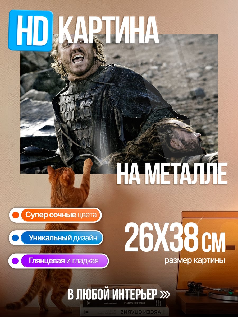 Картина на металле Битва в игре престолов